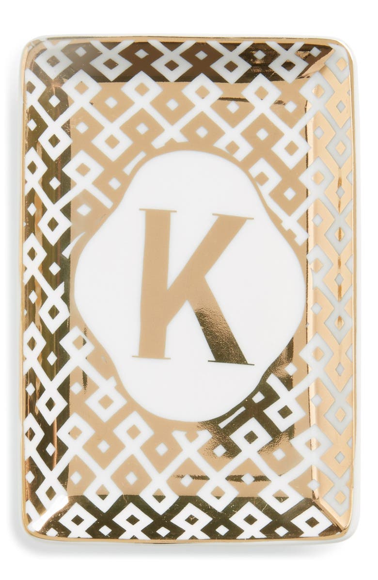 Rosanna Golden Alphabet Tray, Main, color, 