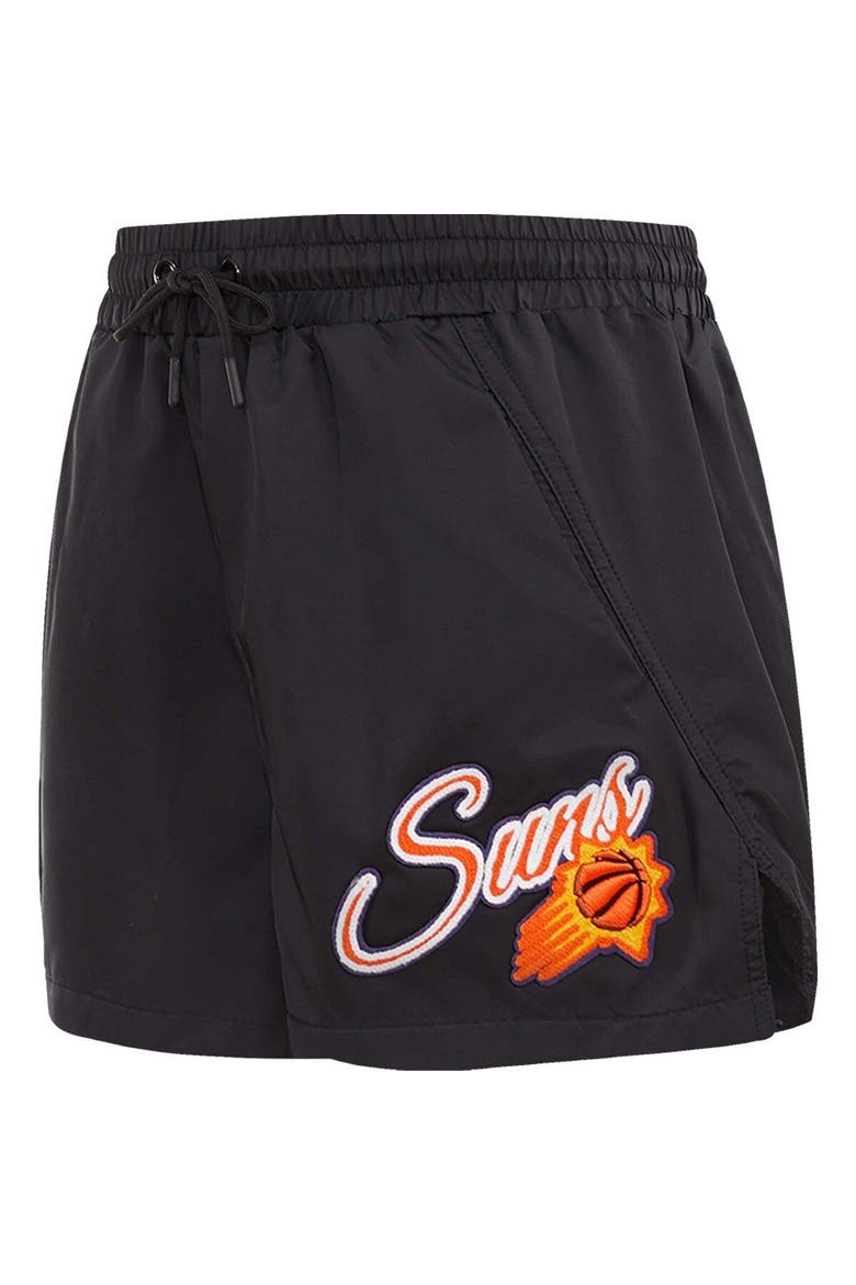 Women's Pro Standard  Black Phoenix Suns Script Woven Shorts, Alternate, color, Black