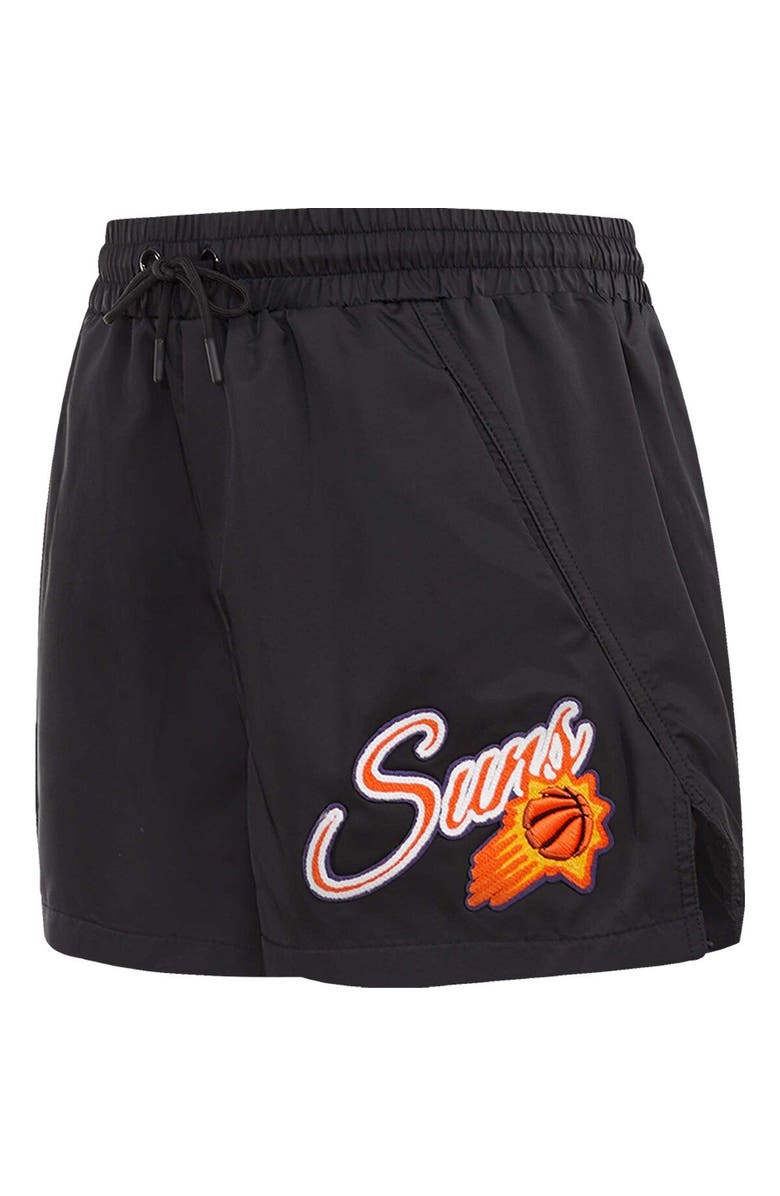 PRO STANDARD Women's Pro Standard  Black Phoenix Suns Script Woven Shorts, Alternate, color, Black