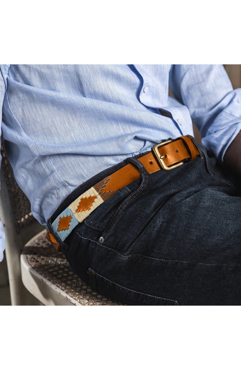 pampeano Desierto Belt, Alternate, color, Tan/Blue/Cream/Brown
