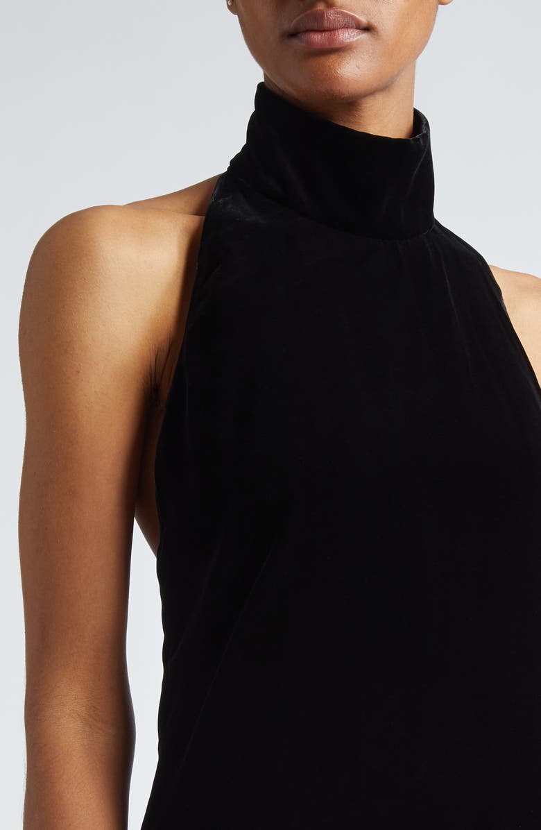 Max Mara Armida Velvet Halter Gown, Alternate, color, 