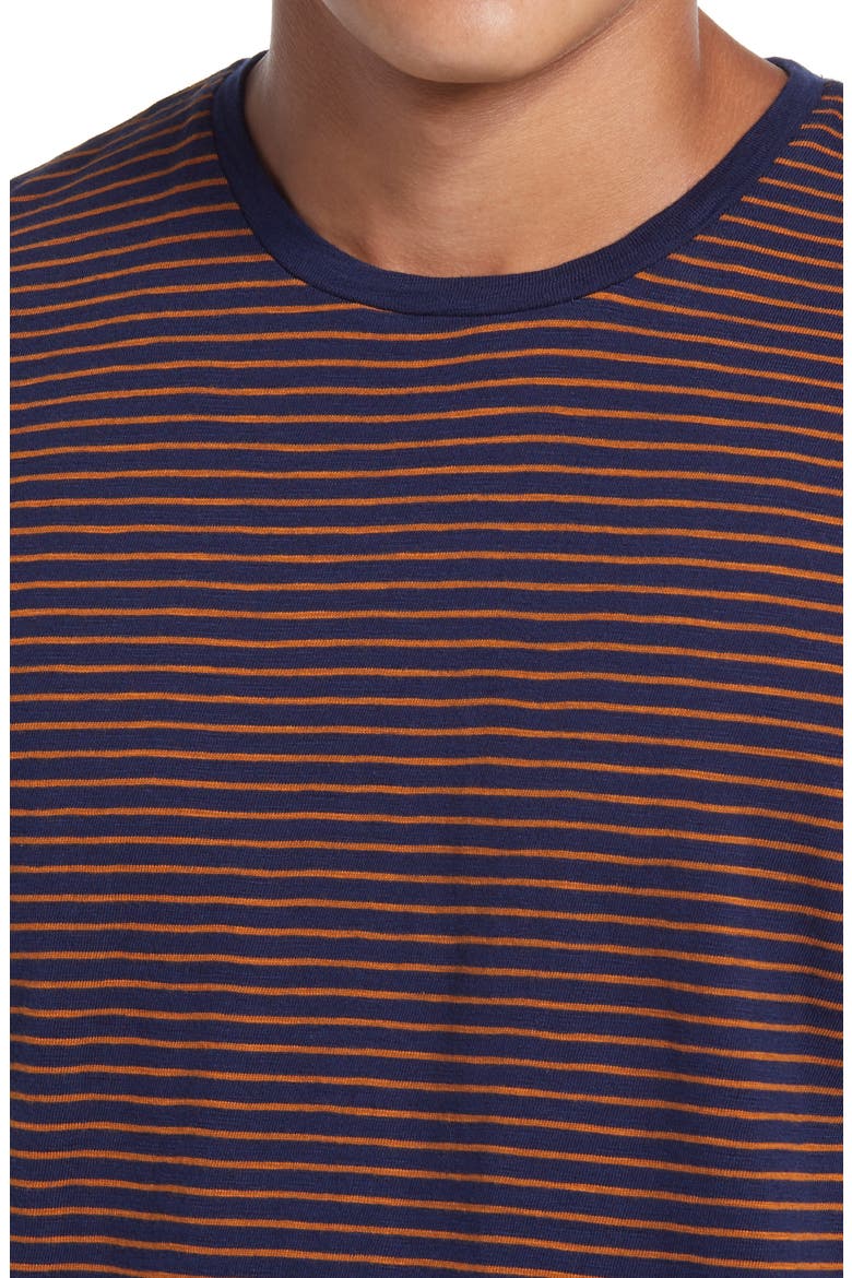 Stripe T-Shirt, Alternate, color, NAVY MARITIME RUST STRIPE