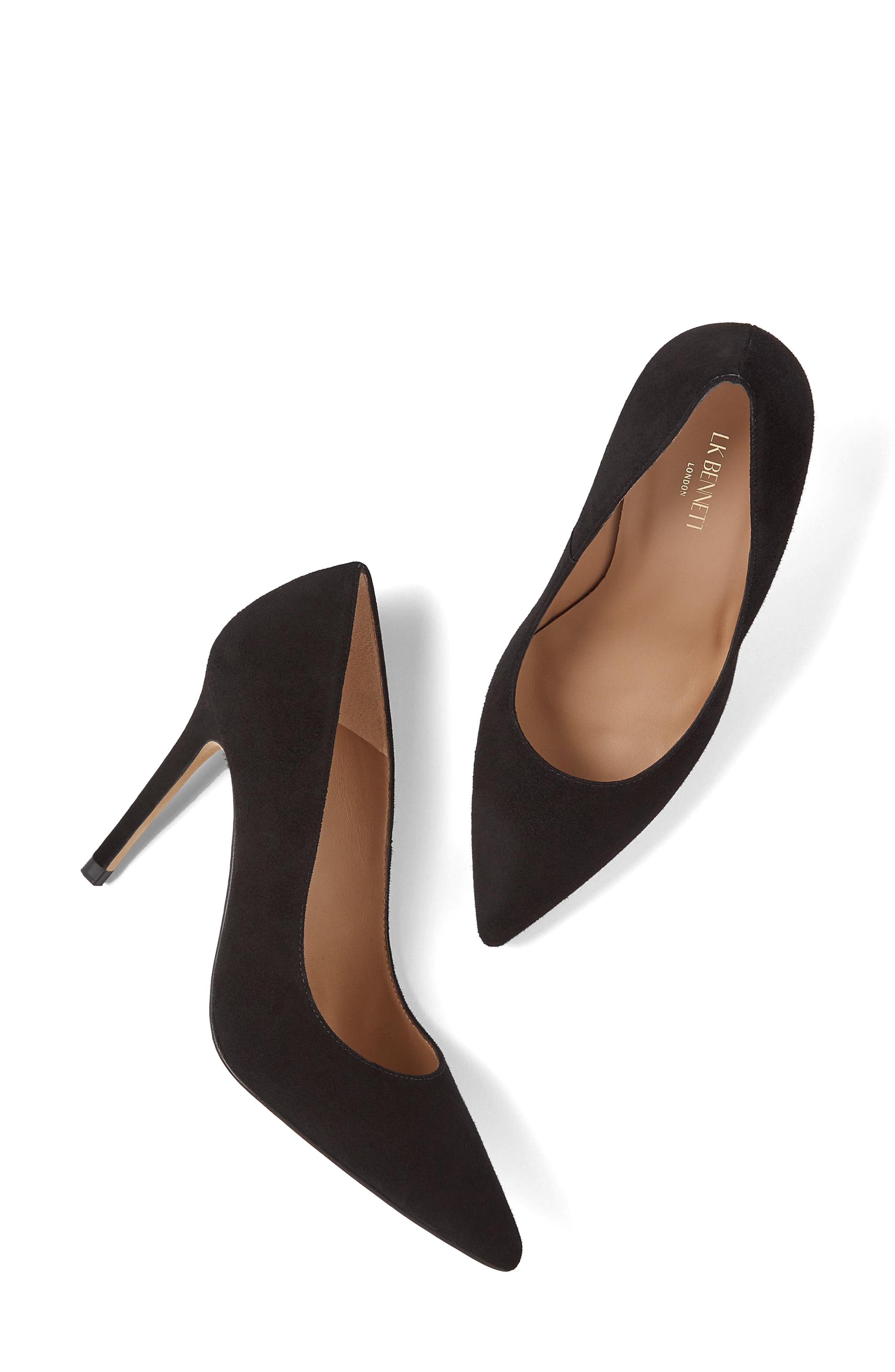 LK Bennett Fern Pointed Toe Pump, Alternate, color, Black