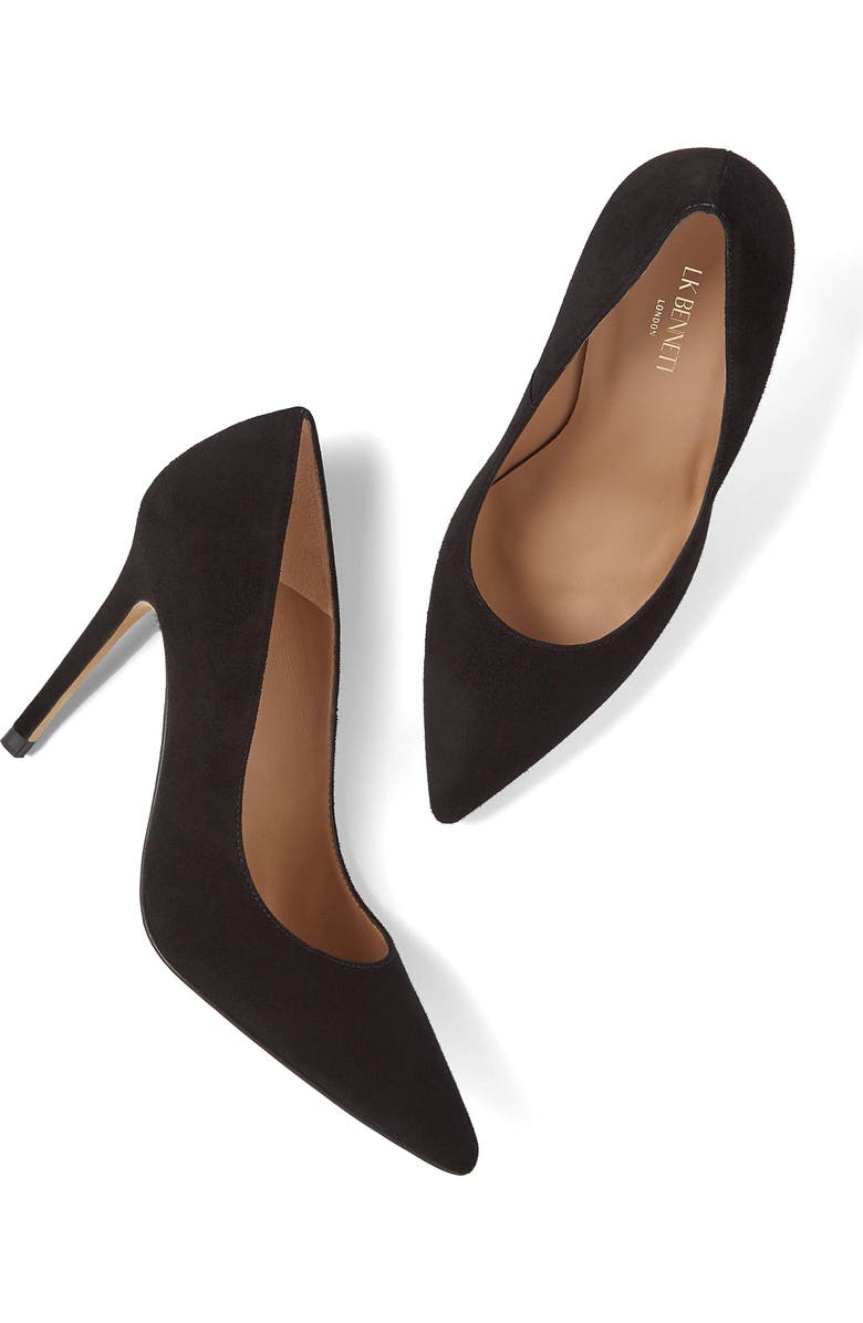 LK Bennett Fern Pointed Toe Pump, Alternate, color, Black