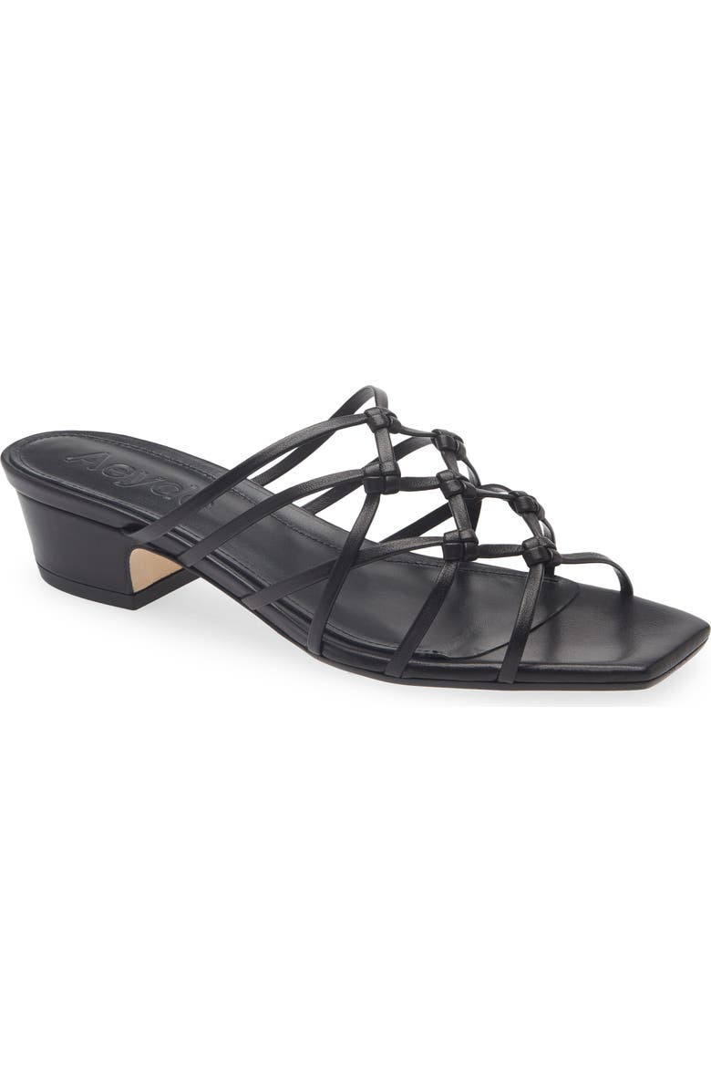 aeyde Talha Sandal, Main, color, Black