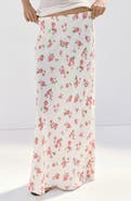 MANGO Floral Print Maxi Skirt