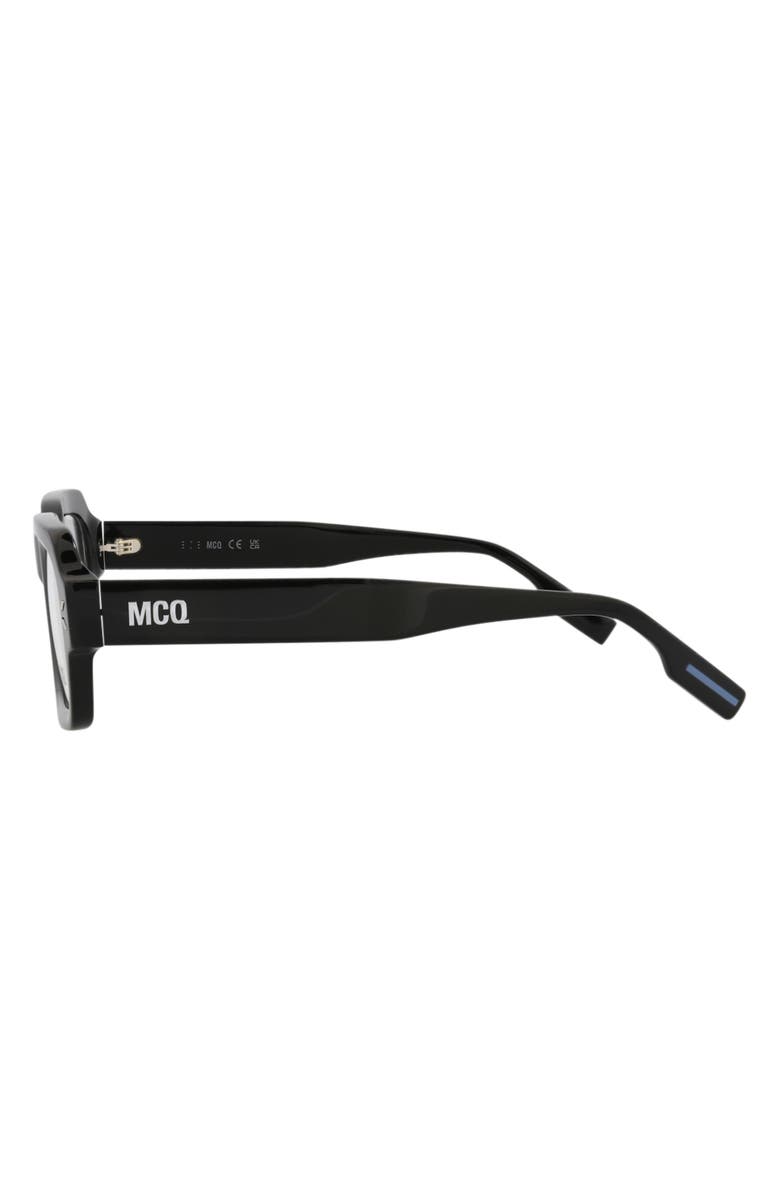 McQueen 49mm Rectangular Optical Glasses, Alternate, color, 