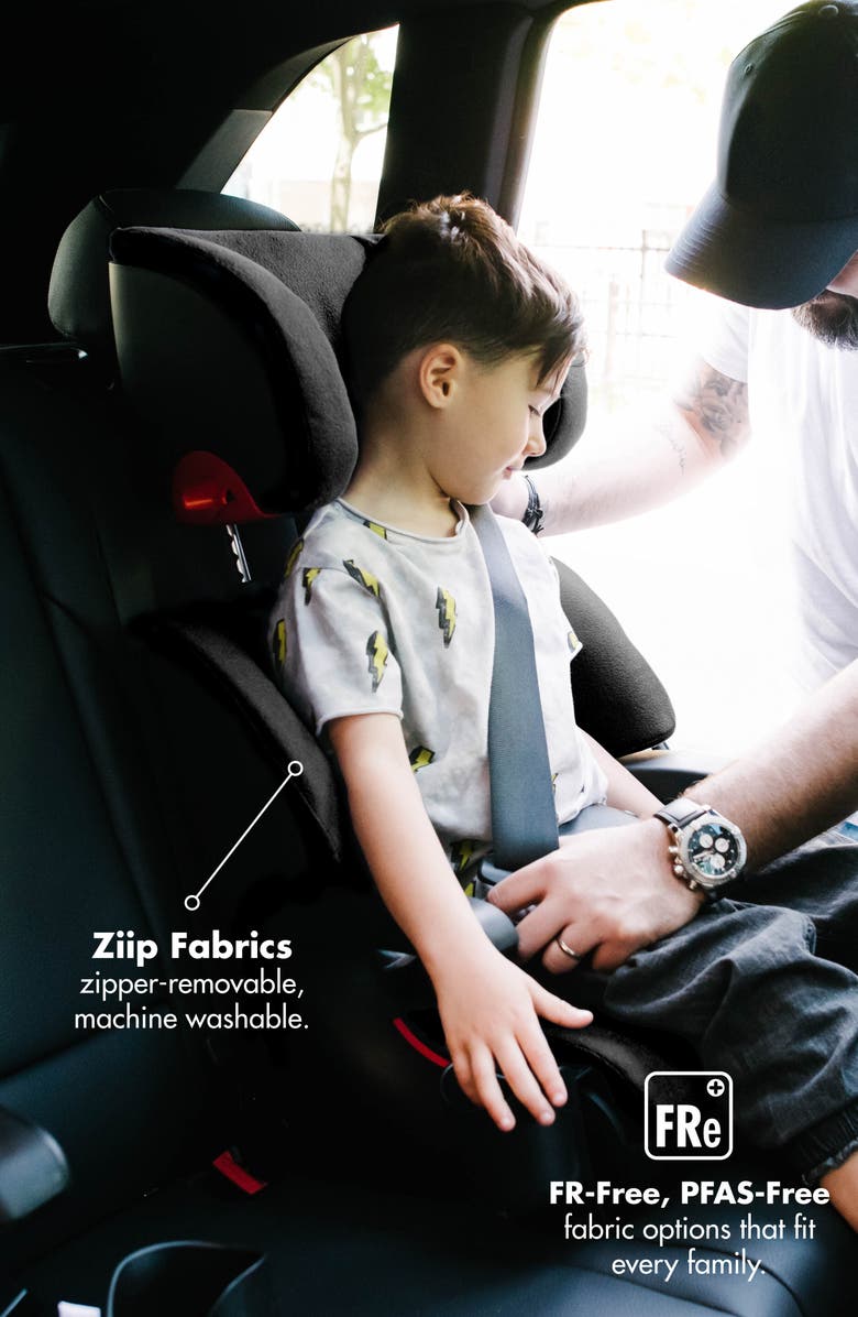 Clek Oobr Convertible High Back/Backless Booster Seat, Alternate, color, Railroad Ziip