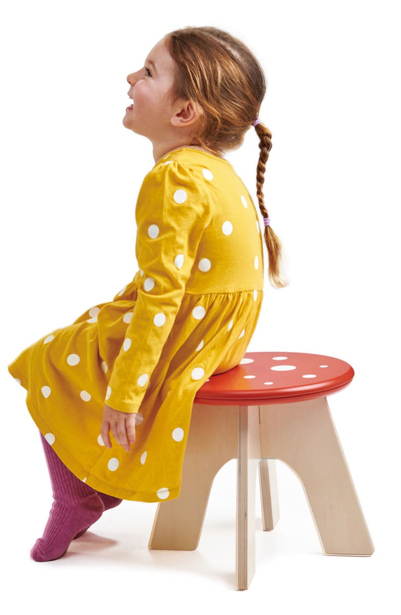 Tender Leaf Toys Toadstool Stool, Alternate, color, Multi