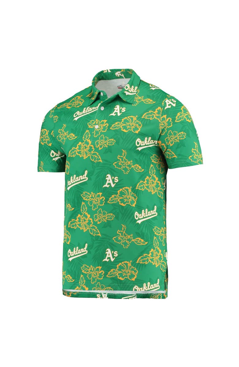 Reyn Spooner Men's Reyn Spooner Green Oakland Athletics Performance Polo, Alternate, color, Green