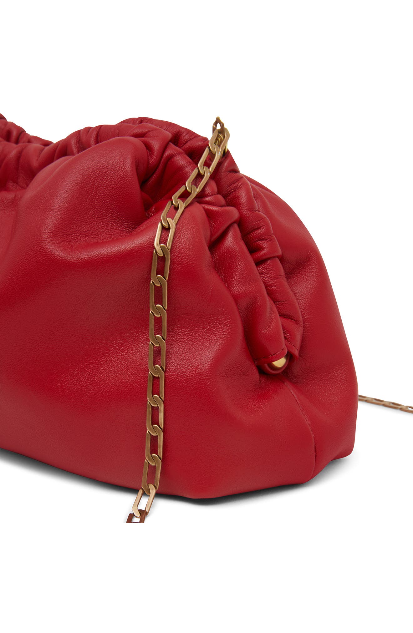 Mansur Gavriel Mini Cloud Chain Leather Clutch, Alternate, color, 