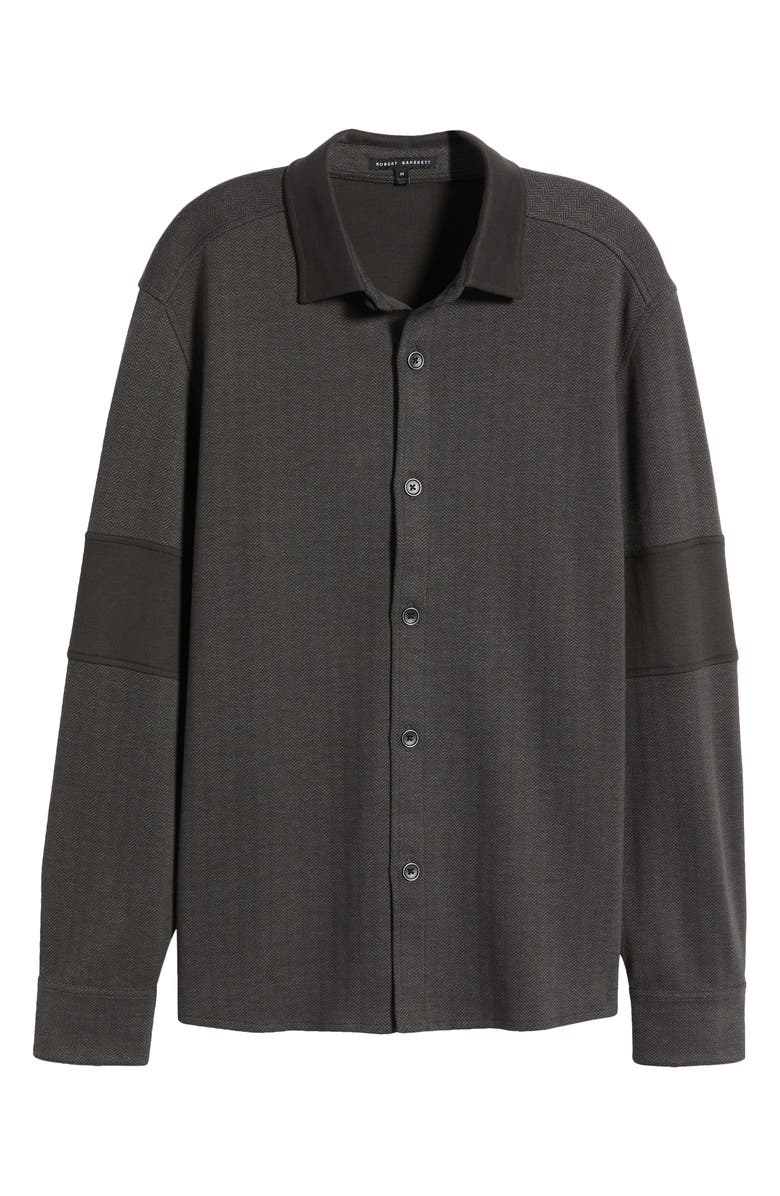 Robert Barakett White Stone Knit Overshirt, Main, color, 