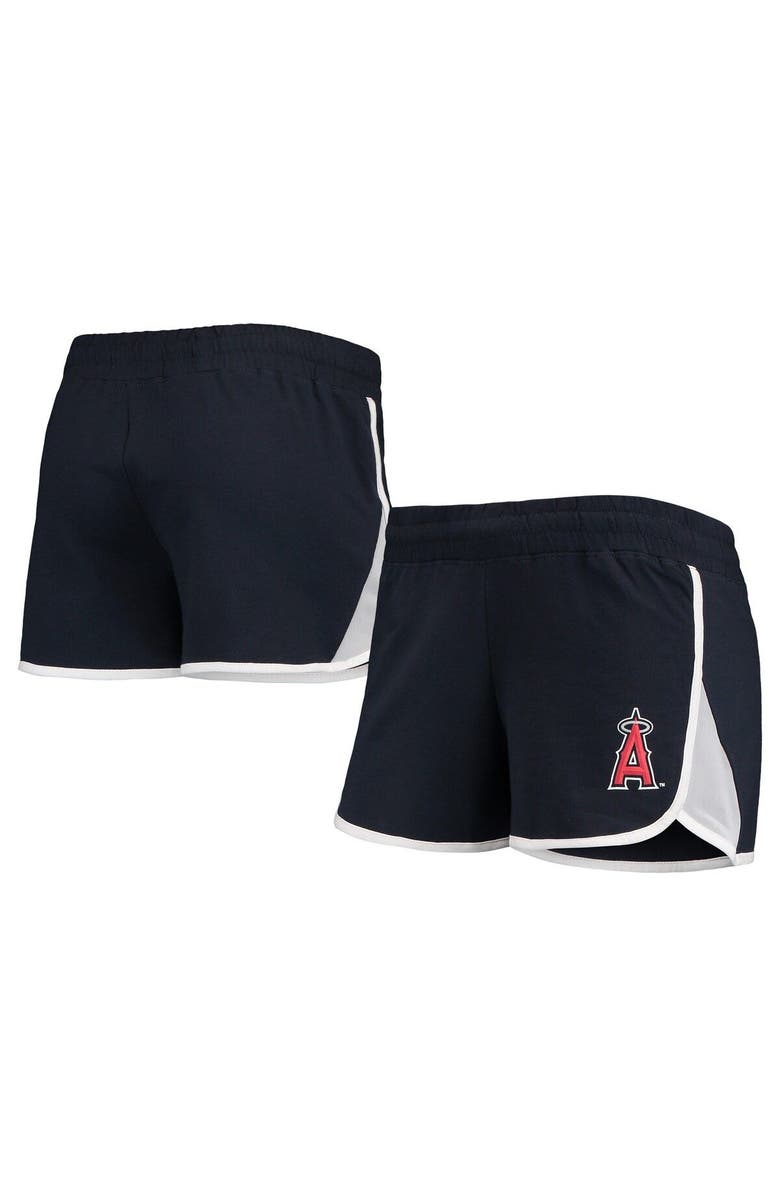 New Era Women's New Era Navy Los Angeles Angels Stretch French Terry Shorts, Main, color, Navy