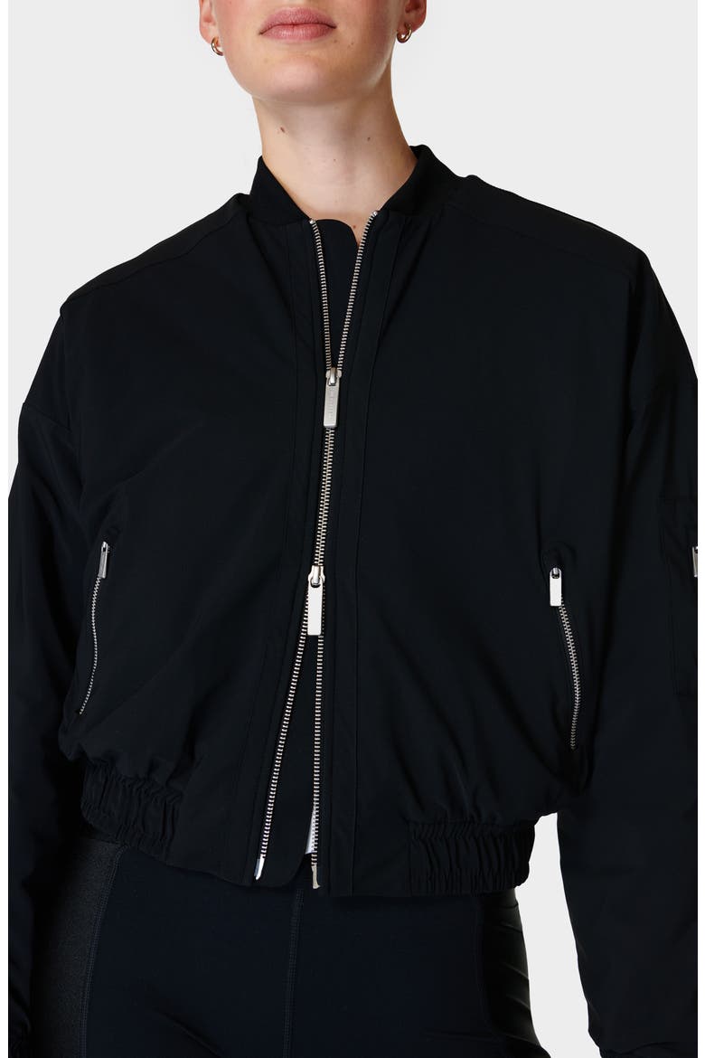 Explorer Bomber Jacket, Alternate, color, BLACK
