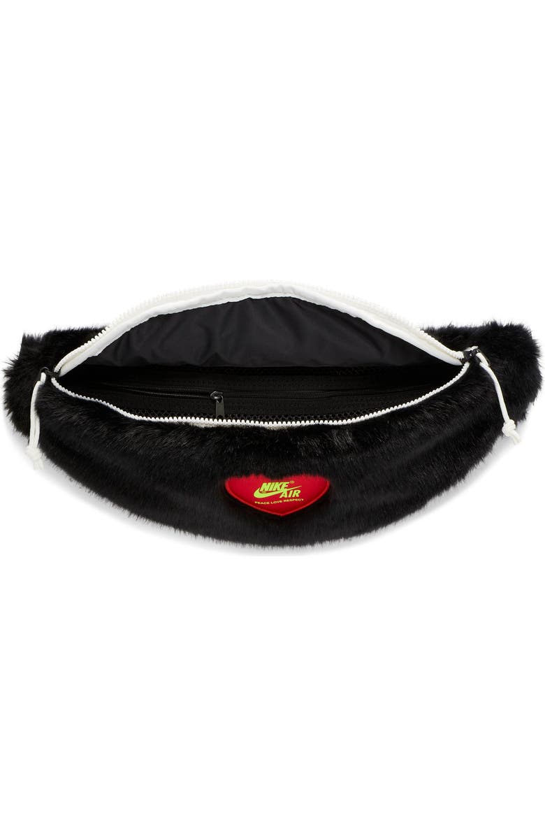 Nike x Olivia Kim Heritage Faux Fur Belt Bag, Alternate, color,