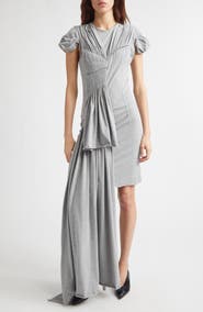 JULIE KEGELS Draped Cotton Jersey Dress