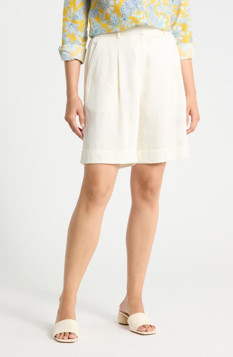 Cove High Waist Pleated Shorts