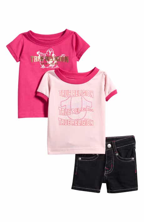 True Religion 3-Pack Assorted Graphic T-Shirts & Shorts Set