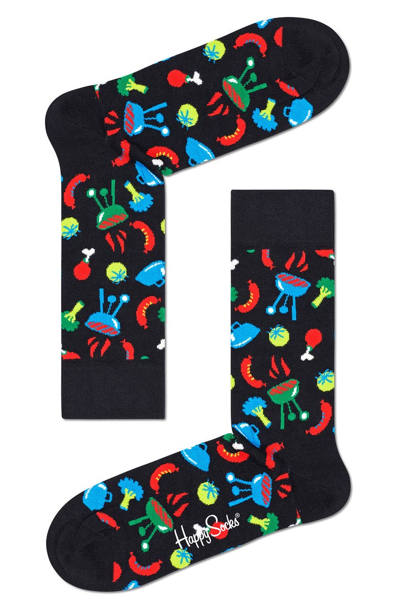 Happy Socks Barbecue Socks, Main, color, 