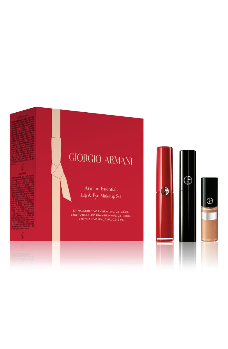 ARMANI beauty Giorgio Armani Travel Size Lip Maestro Liquid Lipstick Set-$53 Value, Alternate, color,