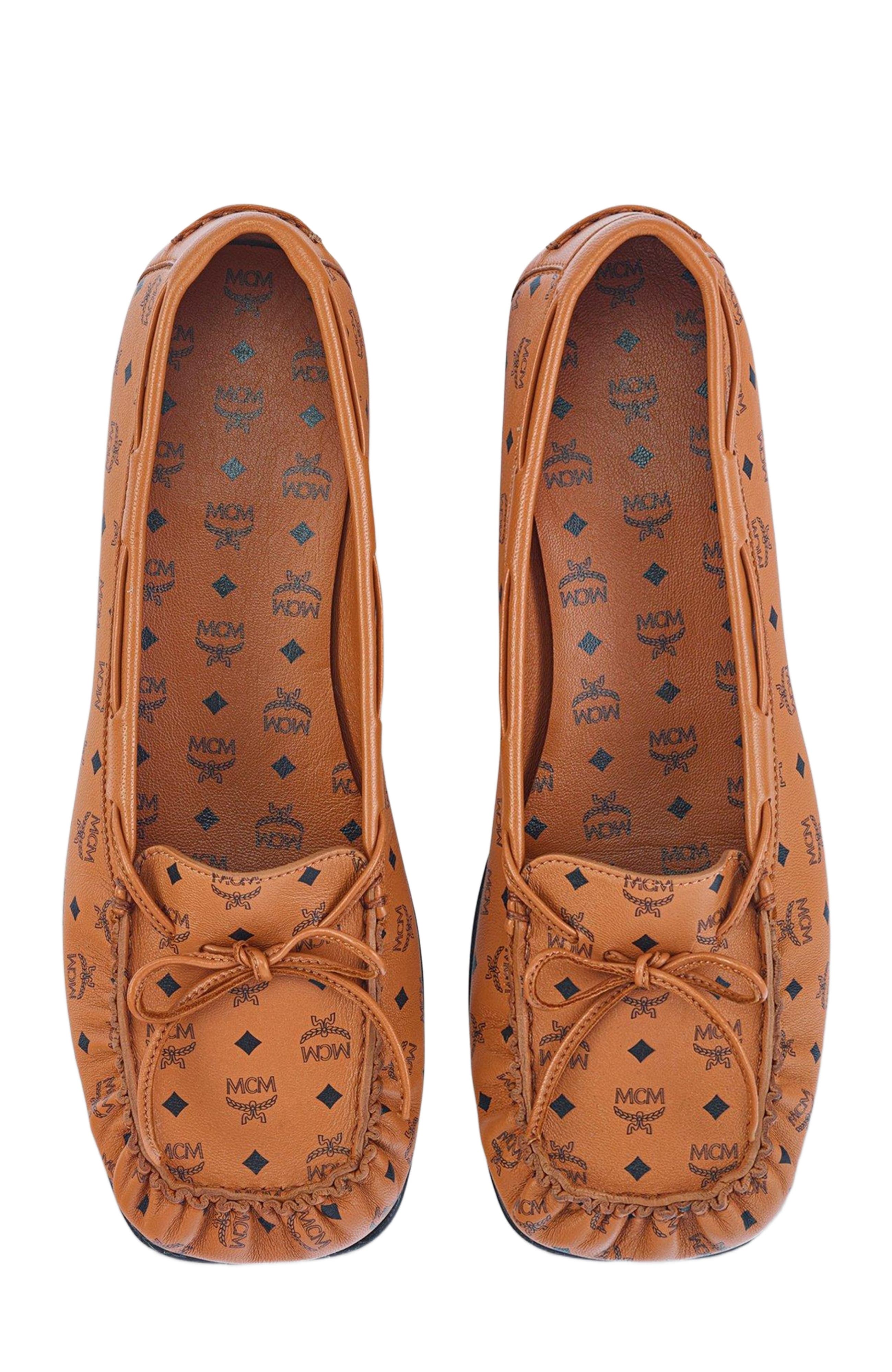 MCM Monogram Moccasin in Lamb Leather, Alternate, color, 