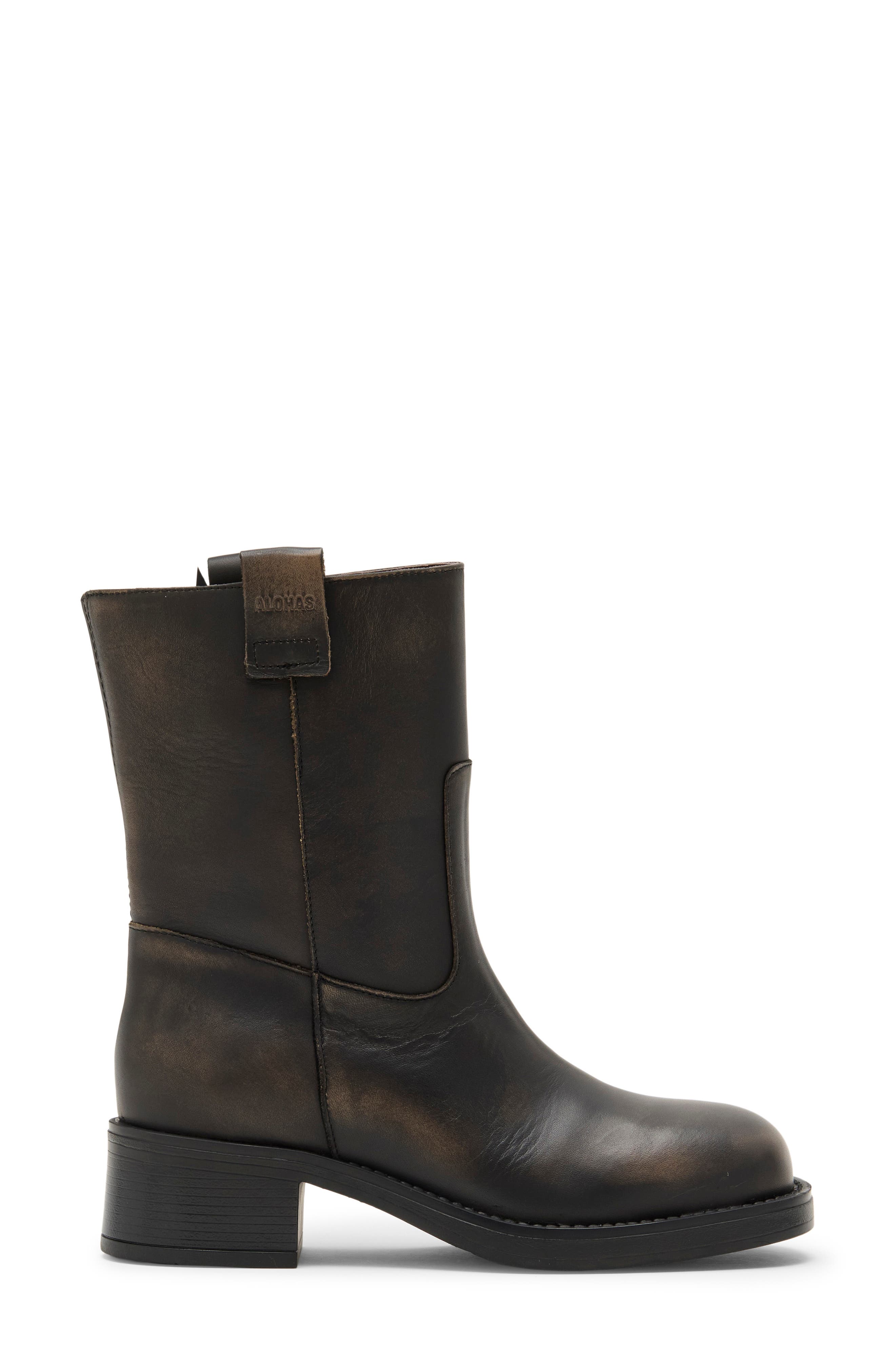 Rajan Round Toe Short Boot, Alternate, color, BRUSHED BROWN