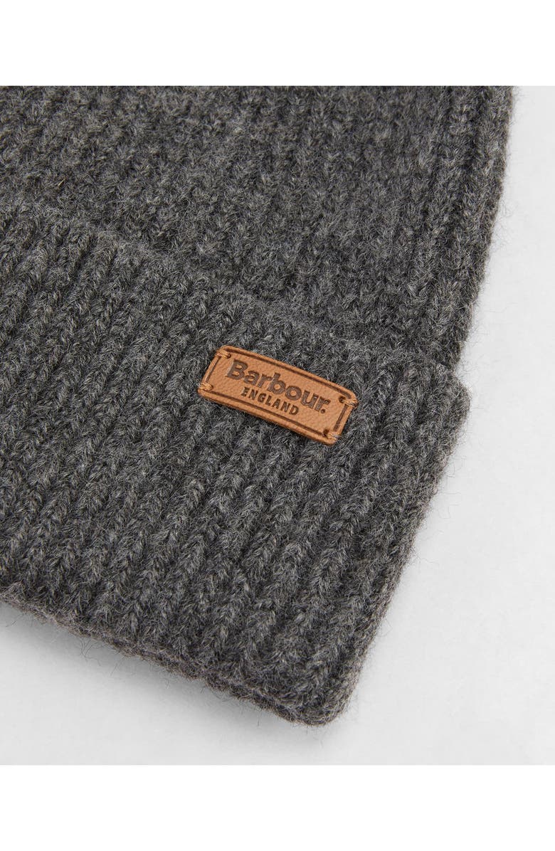 Barbour Pendle Beanie, Alternate, color, Charcoal
