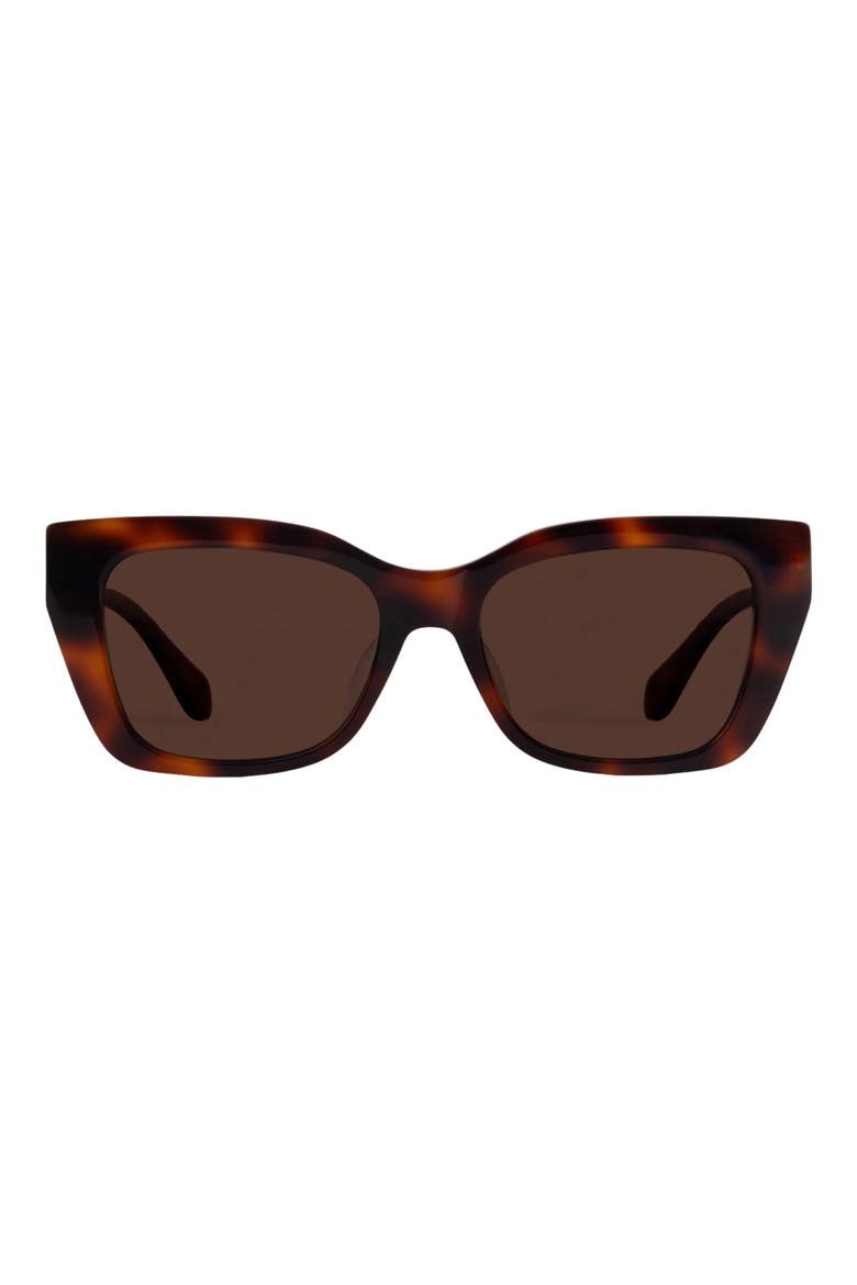 Kai 55mm Cat Eye Polarized Sunglasses, Main, color, CAPPUCCINO / TAN LENSES