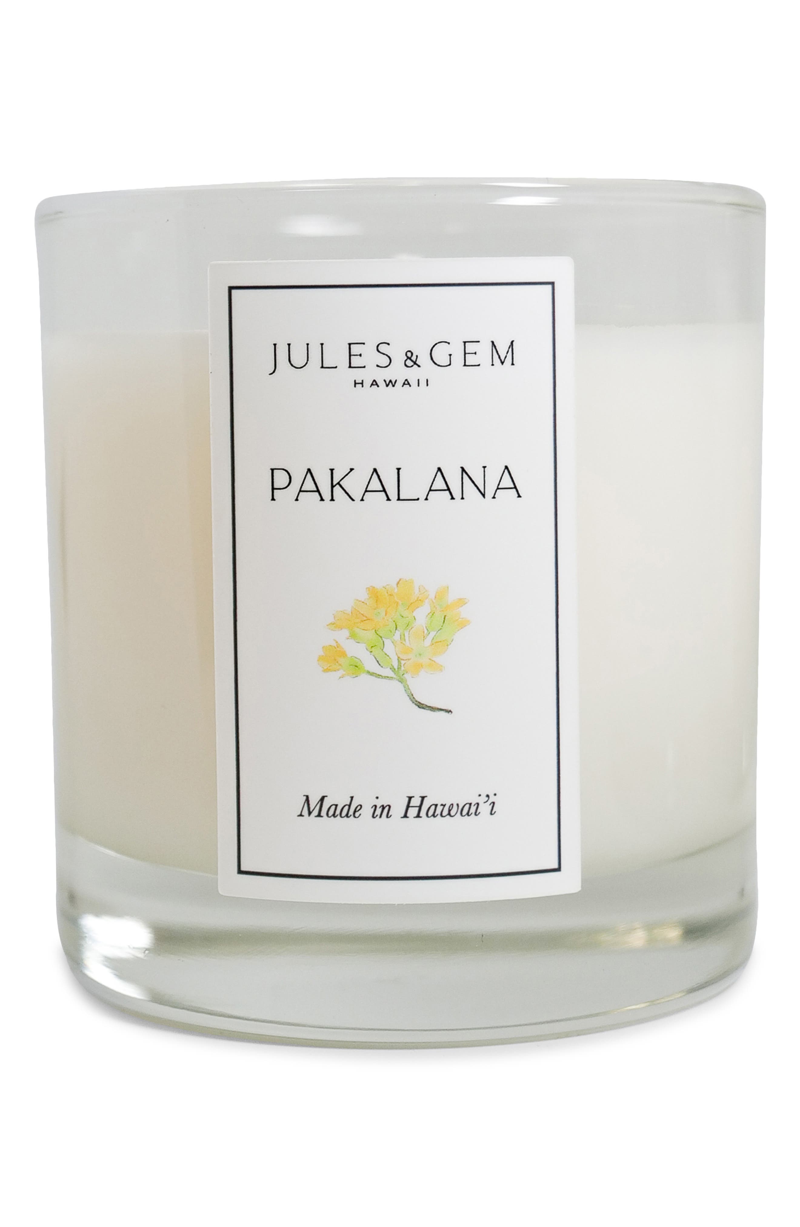 Jules & Gem Hawaii Scented Soy Wax Candle - Pakalana