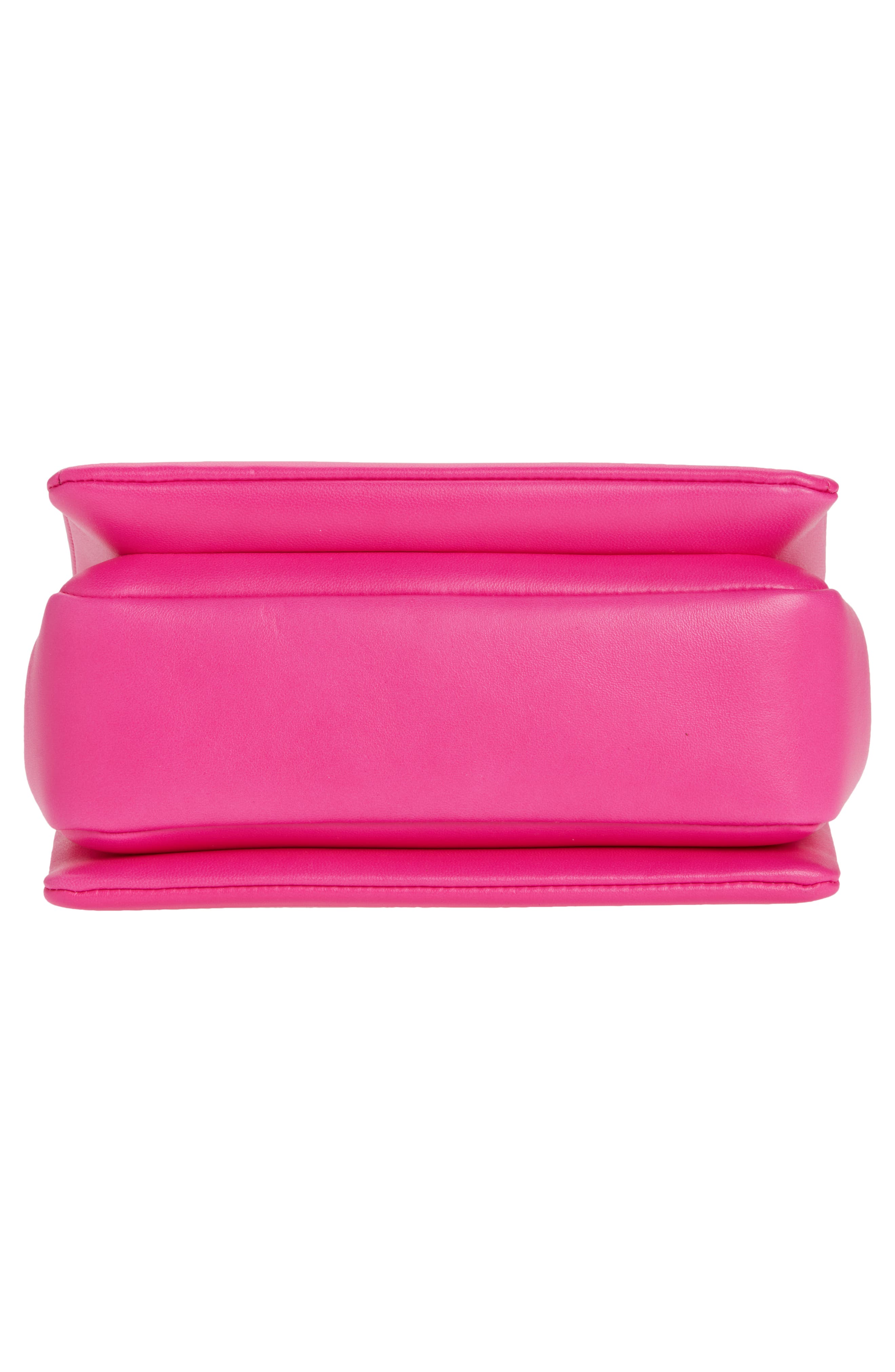 Valentino Garavani Small One Stud PP Pink Leather Shoulder Bag, Alternate, color, 