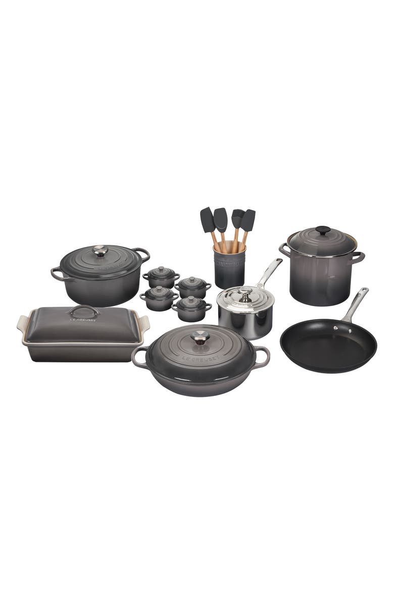 Le Creuset 20-Piece Mixed Material Cookware Set, Main, color,