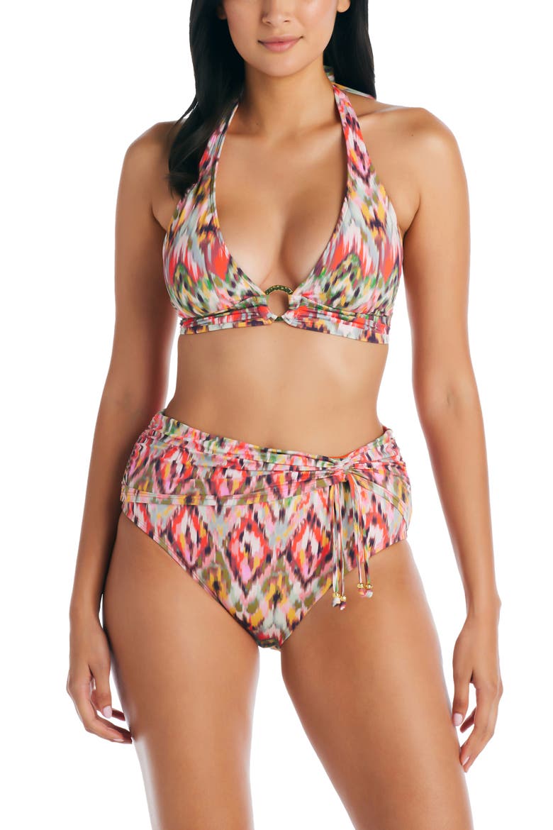 Free Spirit Cap Sleeve Bikini Top, Alternate, color, MULTI COLORED