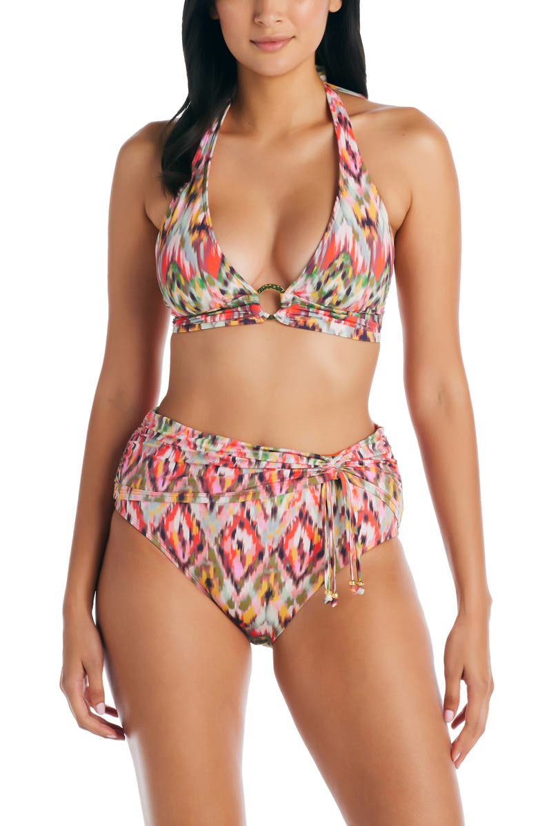 BLEU by Rod Beattie Free Spirit Cap Sleeve Bikini Top, Alternate, color,