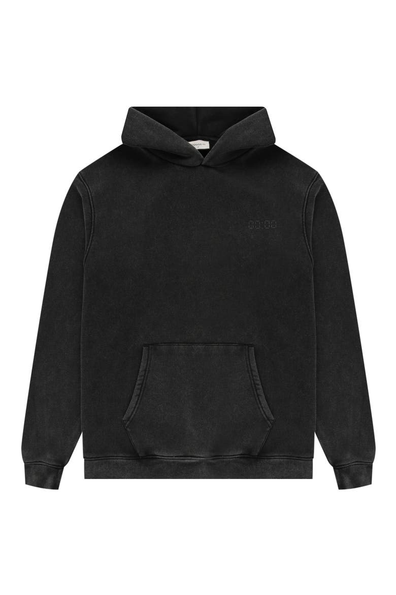 The Essentials Graphic Hoodie, Alternate, color, VINTAGE BLACK