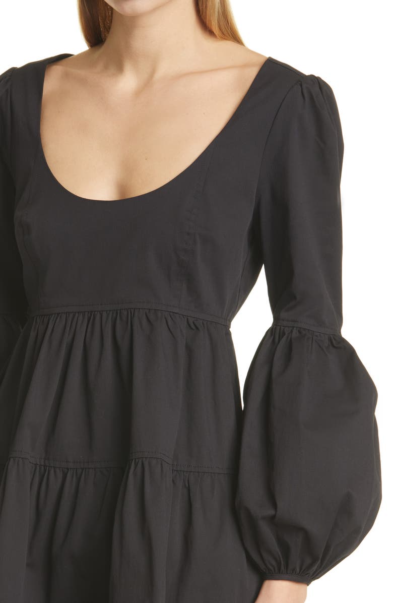 Cinq à Sept Rose Long Sleeve Babydoll Dress, Alternate, color,