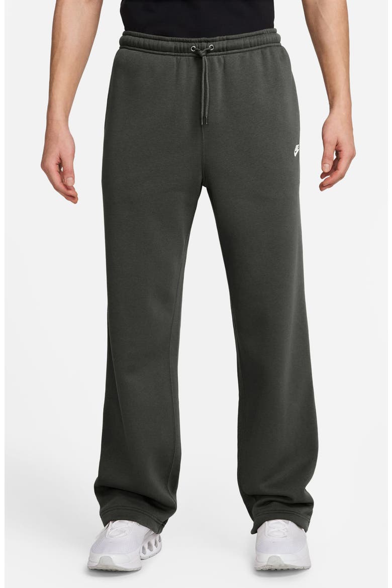 Club Fleece Bungee Pants, Main, color, SEQUOIA/ WHITE