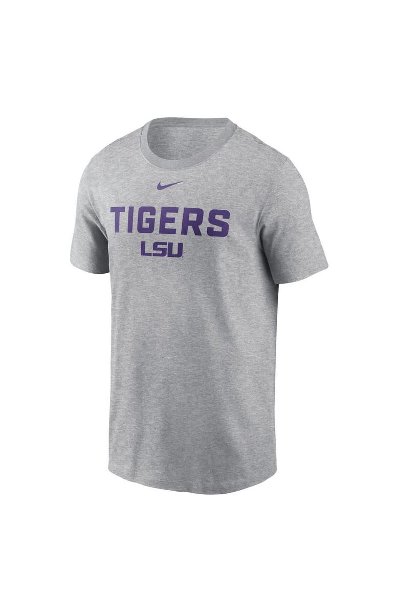 Nike Men's Nike Heather Gray LSU Tigers Campus 2-Hit T-Shirt, Alternate, color, Heather Gray