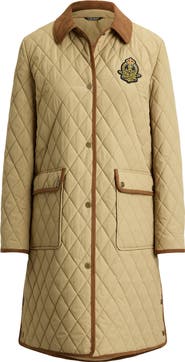 Lauren Ralph Lauren Crested Diamond Quilted Coat