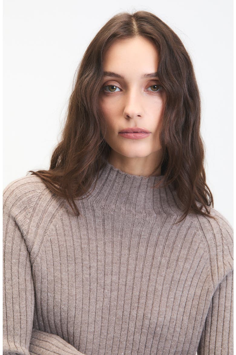 Randy Rib Crop Sweater, Alternate, color, MINK