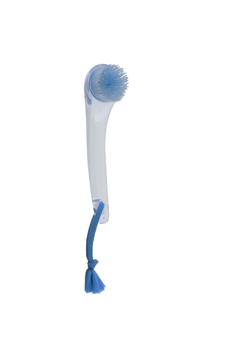 Exfoliating Silicone Facial Brush, Main, color, Blue Acrylic