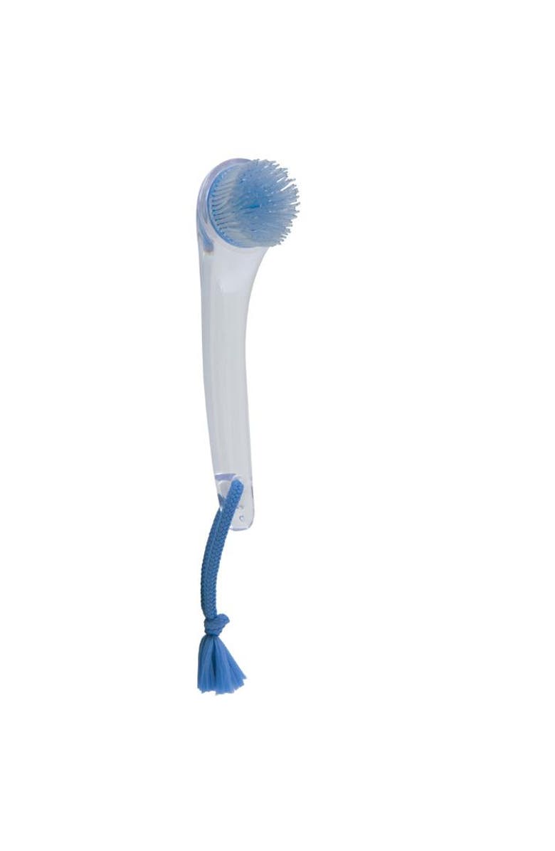 Zadro Exfoliating Silicone Facial Brush, Main, color, Blue Acrylic