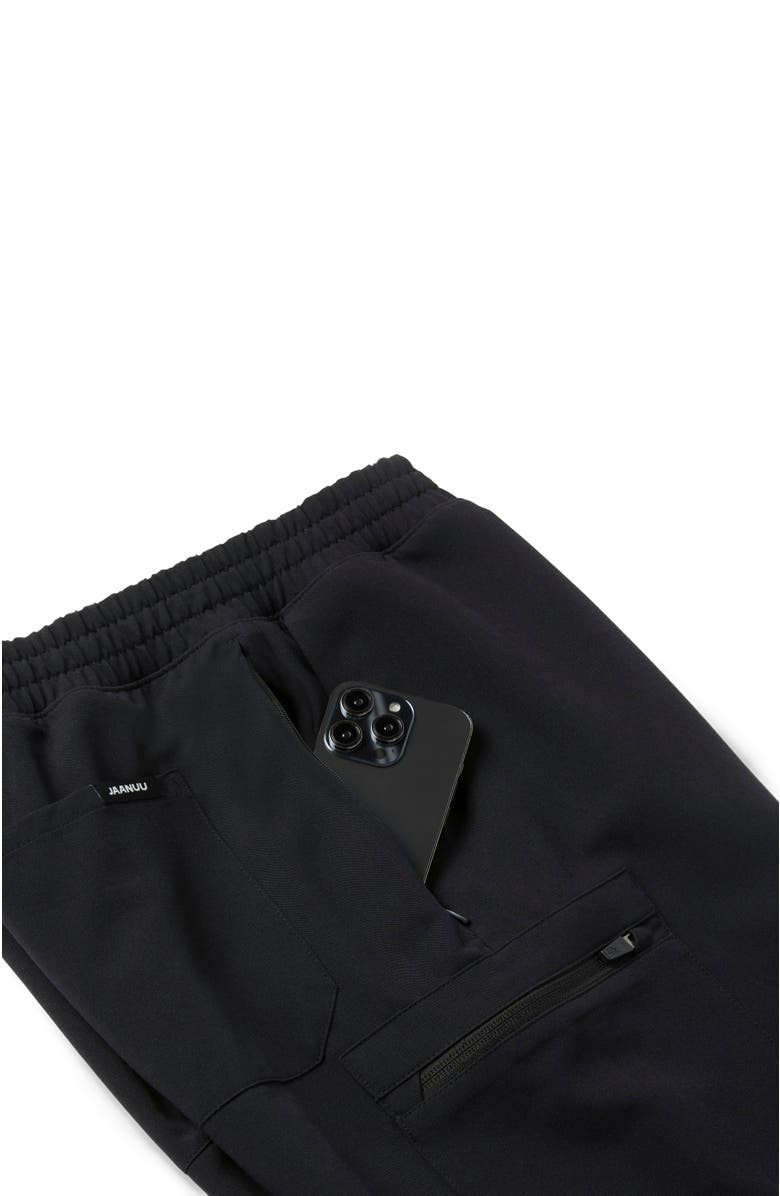 JAANUU Osmo Men's 8-Pocket Classic Scrub Jogger, Alternate, color, Black