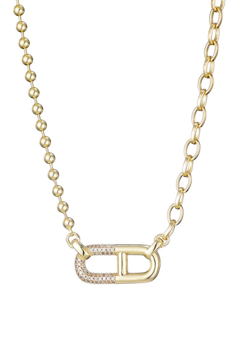 Mixed Chain Necklace, Alternate, color, GOLD