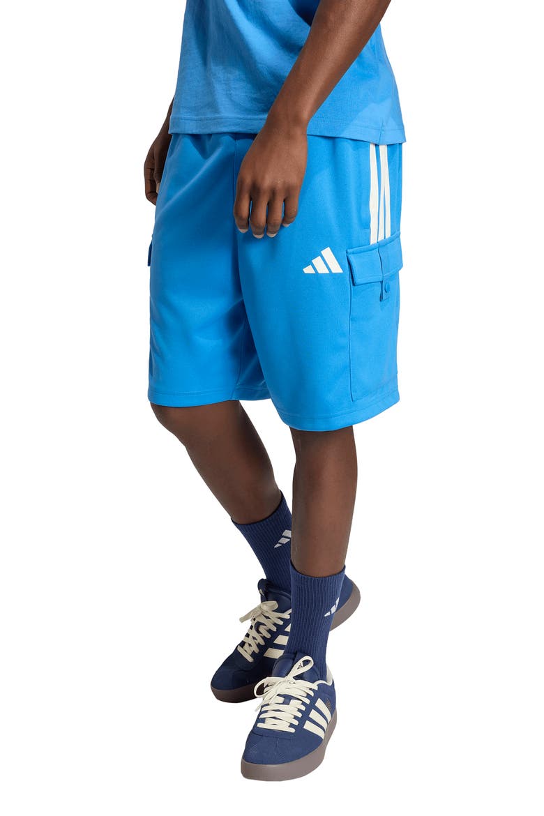 Tiro Recycled Polyester Cargo Shorts, Main, color, RAY BLUE/ OFF WHITE/
