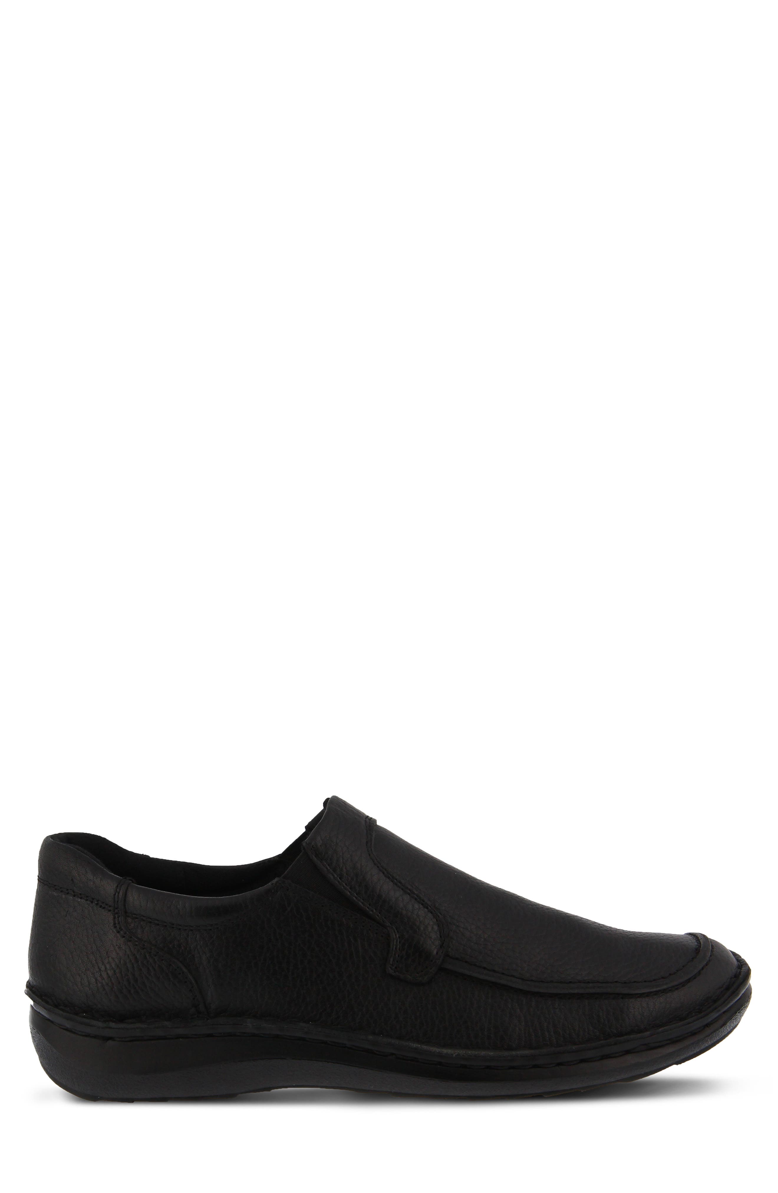 Spring Step Niccolo Moc Toe Loafer, Alternate, color, Black