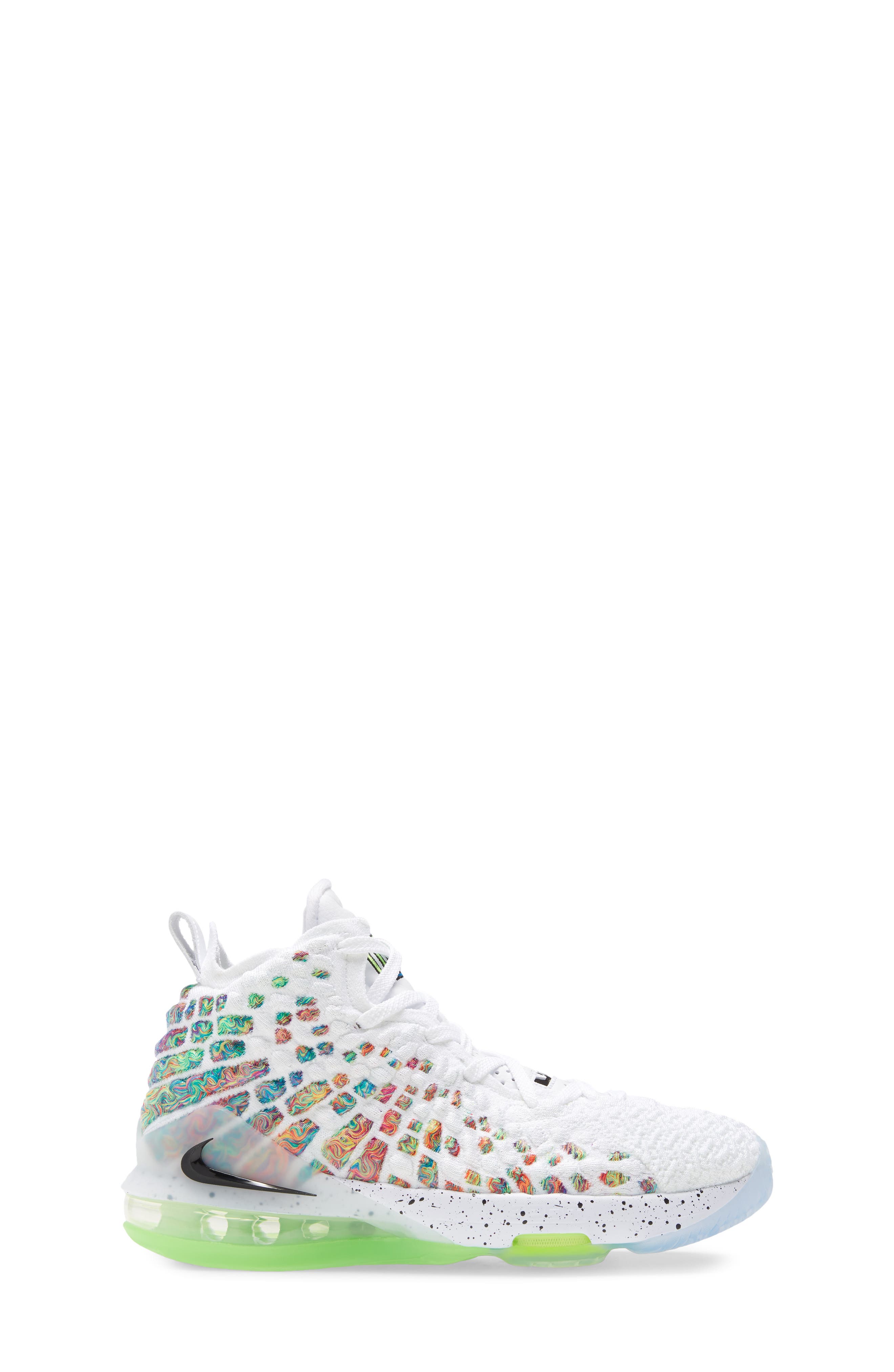 LeBron 17 Basketball Shoe, Alternate, color, WHITE/ BLACK-MULTI-COLOR