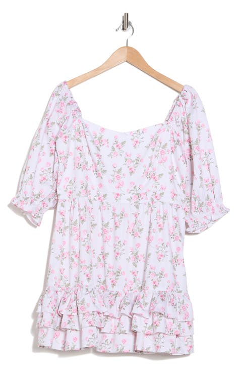 Floral Puff Sleeve Minidress