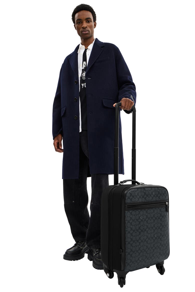 Signature Canvas Wheeled Carry-On, Alternate, color, CHARCOAL