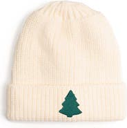 Sweet Wink Tree Patch Christmas Beanie