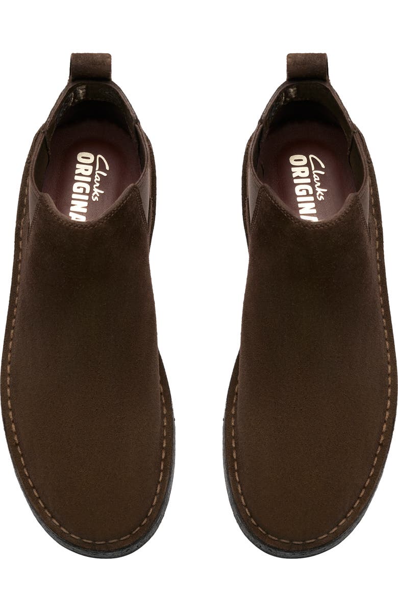 Clarks<sup>®</sup> Originals Desert Chelsea Boot, Alternate, color, Dark Brown Suede